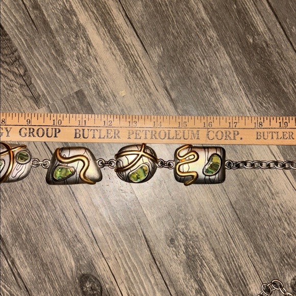 Vintage boho Chain mixed metals belt - main image 4